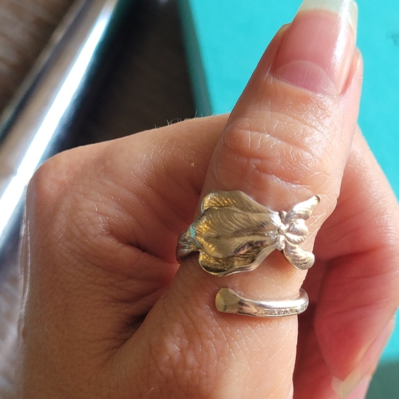 1885 Tiffany &Company IRIS Spoon Ring in Sterling Silver #84 - Picture 8 of 11